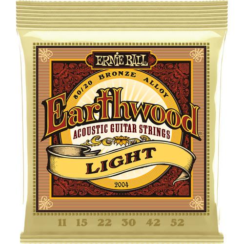 Ernie Ball Earthwood Light Acoustic Guitar Strings 80 20 Bronze