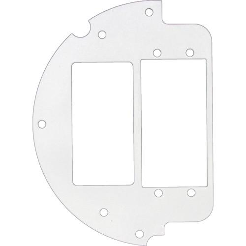FSR 6" Optional Parts 60 40 Split Plate with Decora & 2-Extron AAP Opening