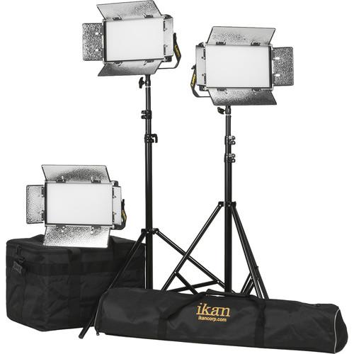 ikan Lyra Half x 1 Daylight 3-Point Soft Panel LED Light Kit