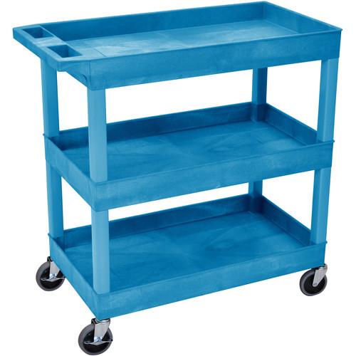 Luxor 32 x 18" Three-Shelf Utility Cart