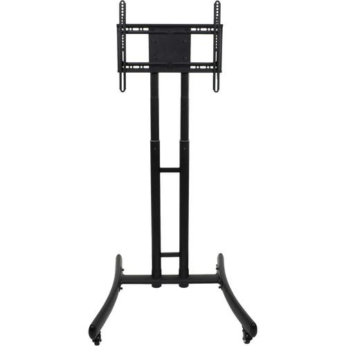 Luxor FP1000 Height-Adjustable Rolling TV Stand