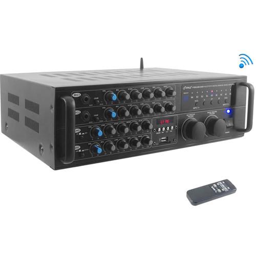 Pyle Pro 2000W Karaoke Mixer Amplifier with Bluetooth