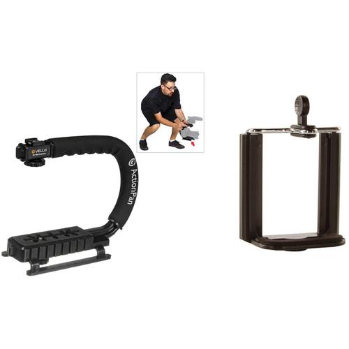 Vello ActionPan Stabilizing Action Grip Handle with Smartphone Mount Kit