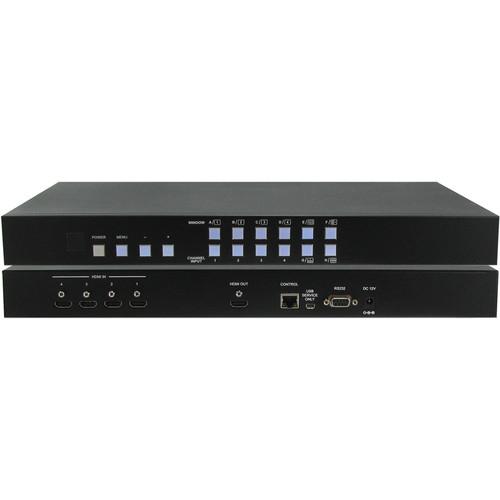 A-Neuvideo 4 x 1 HDMI Seamless Quad PiP PoP Scaler Switcher