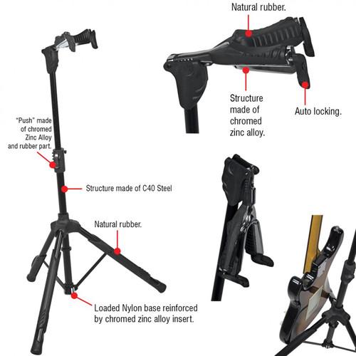 Bespeco KG10 Universal Tripod Guitar Stand with Auto-Grip Yoke