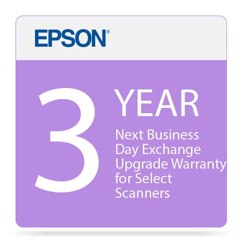 Epson 3-Year Next Business Day Exchange Upgrade Warranty for Select Scanners