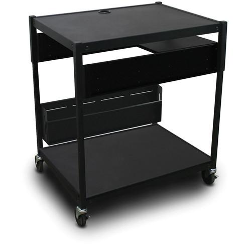 Marvel Spartan Series MVBAEE2432-01 Adjustable Media Projector Cart with 1 Pull-Out Side Shelf