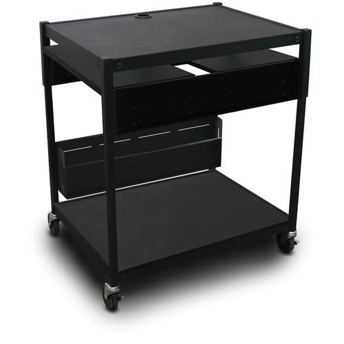 Marvel Spartan Series MVBAEE2432-02 Adjustable Media Projector Cart with 2 Pull-Out Side Shelves