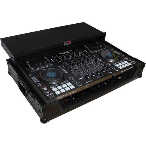 ProX Flight Case for Denon MCX8000 DJ Controller with Sliding Laptop Shelf and Wheels