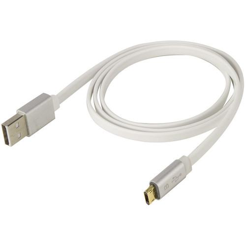 Scosche FlatOut LED USB 2.0 Type-A Male to Reversible Micro-USB Cable