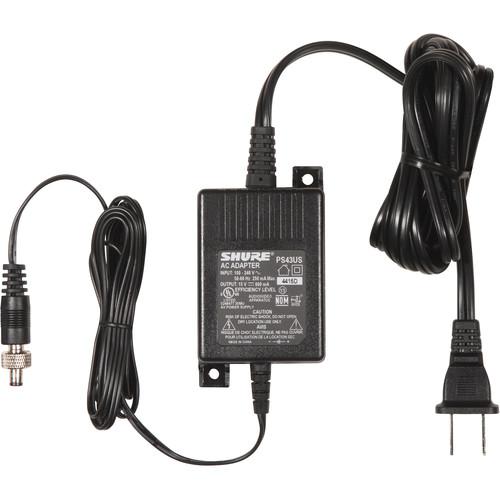 Shure PS43US Replacement 15 VDC Power Supply for Shure Wireless Receivers