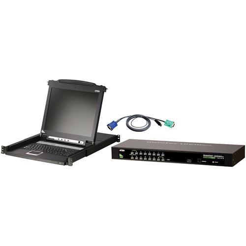 ATEN CLCS1316MUKIT 17" LCD Console, 16-Port KVM Switch, and 16 Cable Bundle