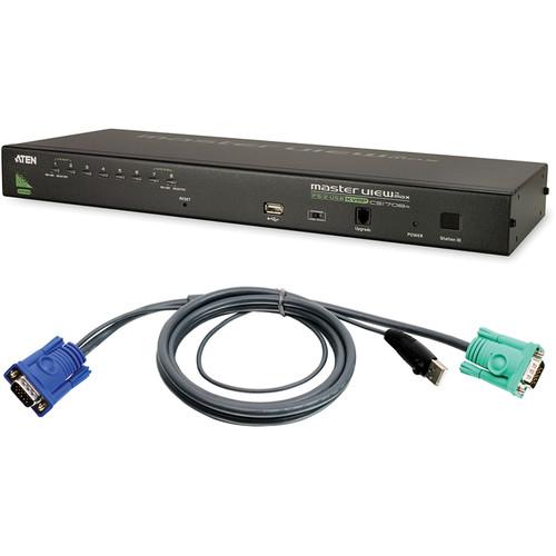 ATEN CS1708AUK 8-Port PS 2-USB KVMP Switch Bundle