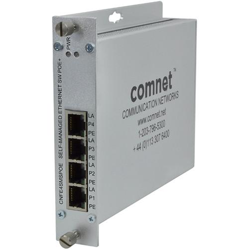 COMNET 4-Port Ethernet Self-Managed Switch with PoE