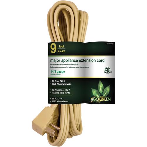Go Green Single-Outlet Major Appliance Extension Cord