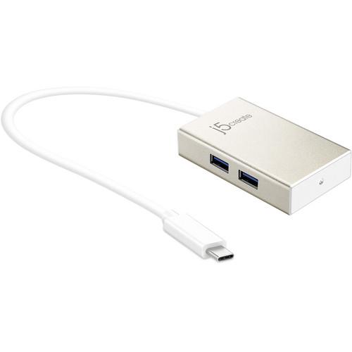 j5create 4-Port USB 3.1 Gen 1 Type-A Hub with USB Type-C Connector