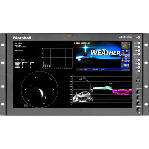 Marshall Electronics 17.3" Rack Mount Dual Link Waveform Monitor with In-Monitor Display