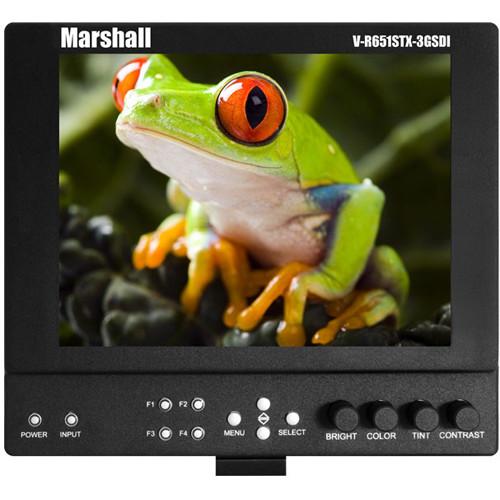 Marshall Electronics 6.5" On-Camera Monitor with 3G-SDI & BP-900 Series Type Battery Mount