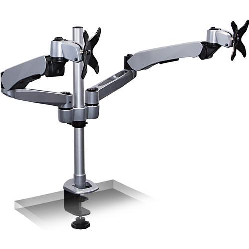 Mount-It! Quick Connect Dual Monitor Desk Mount with Articulating Spring Arms