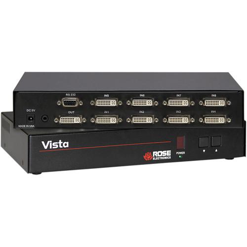 Rose Electronics Vista AV 8 x 1 DVI Video Switch