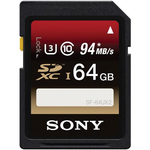Sony 64GB High-Speed UHS-I SDXC U3 Memory Card