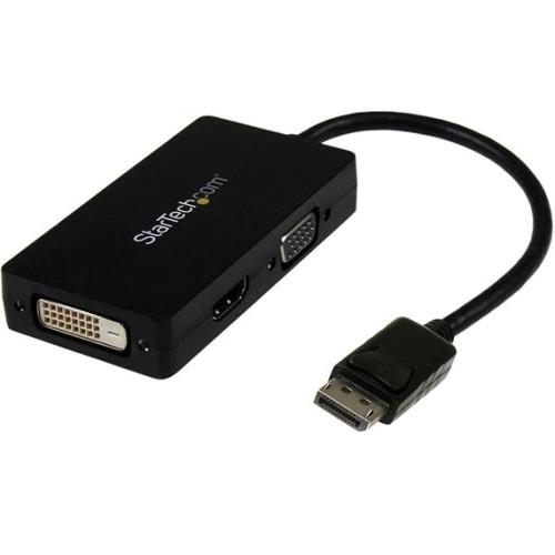 StarTech 3-in-1 DisplayPort to VGA DVI HDMI Travel Converter