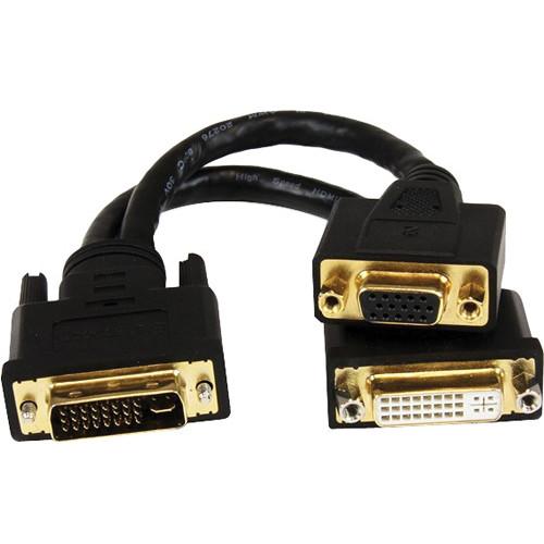 StarTech DVI-I Male to DVI-D and VGA Female Wyse Splitter Cable, StarTech, DVI-I, Male, to, DVI-D, VGA, Female, Wyse, Splitter, Cable