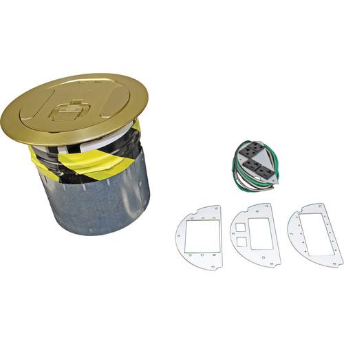 FSR Complete 6" Poke-Thru with Cover & Sub Plate Set