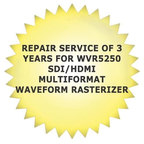 Tektronix Repair Service of 3 Years for WVR5250 SDI HDMI Multiformat Waveform Rasterizer