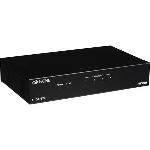 TV One 1T-DA-674 1 x 4 4K HDMI 1.4 Distribution Amplifier