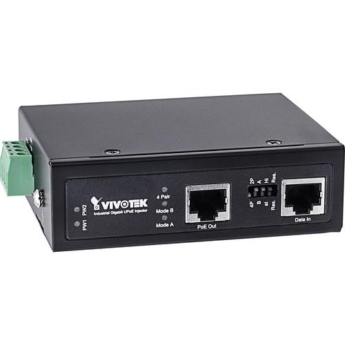 Vivotek AW-IHU-0100 Industrial Gigabit Ethernet 60W UPoE Injector