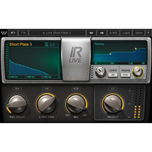Waves IR-Live Convolution Reverb - IR-Based Reverb Plug-In