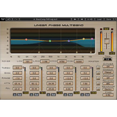 Waves Linear Phase Multiband Compressor - Multiband Compression Plug-In