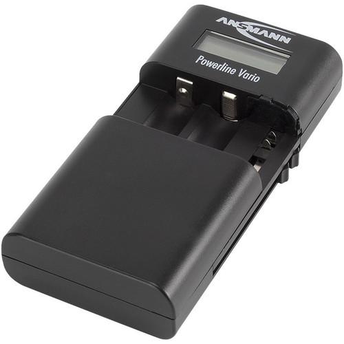Ansmann Powerline Vario Charger for Li-Ion Li-Po Battery Packs or AA AAA Batteries