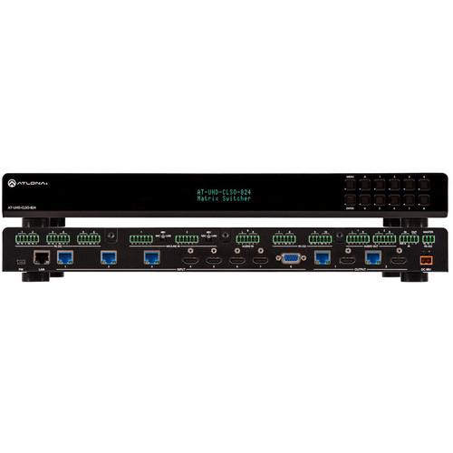 Atlona 4K UHD 8x2 Multi-Format Matrix Switcher with Dual HDBaseT Mirrored HDMI