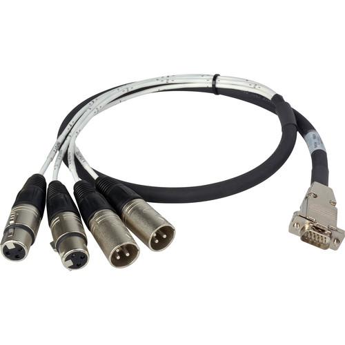 Laird Digital Cinema Premium HD15 to XLR Male & Female Analog Audio I O Breakout Cable for Ensemble Designs BrightEye 30 30D
