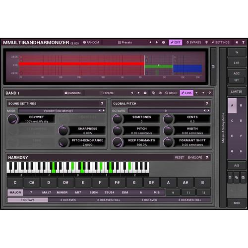 MeldaProduction MMultiBandHarmonizer - Pitch Shifting Multi-Voice Harmonizing Plug-In