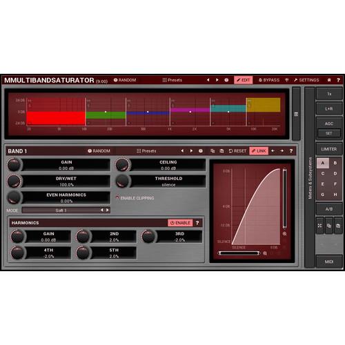 MeldaProduction MMultiBandSaturator - Distortion Harmonic Generater Plug-In