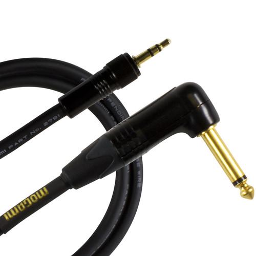 Mogami Gold Belt-Pack Cable with 3.5mm Plug to 1 4" Right-Angled Connector for Sennheiser Wireless System