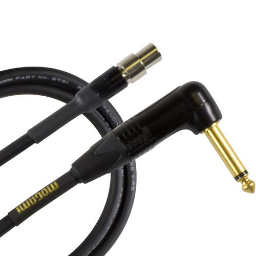 Mogami Gold Belt-Pack Cable with TA4F Plug to 1 4" Right-Angled Connector for Shure Wireless System