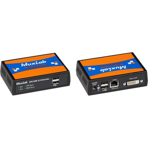 MuxLab DVI USB 2.0 over HDBaseT Extender Kit