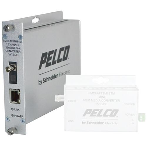 Pelco FMCI Series FMCI-AF1MM1ST 10 100 Mbps Ethernet-Optical Fiber Media Converter with ST Connector