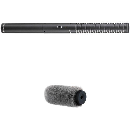 Rode NTG2 Multi-Powered Shotgun Microphone and Auray Fur Windshield Kit