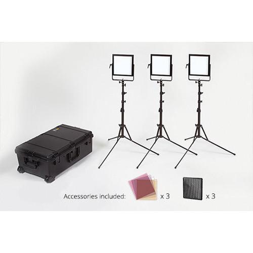 Rosco 3-Head LitePad Vector Daylight Location Lighting Kit