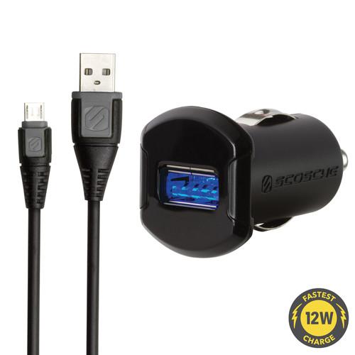 Scosche reVOLT pro Single USB Car Charger with micro-USB Cable