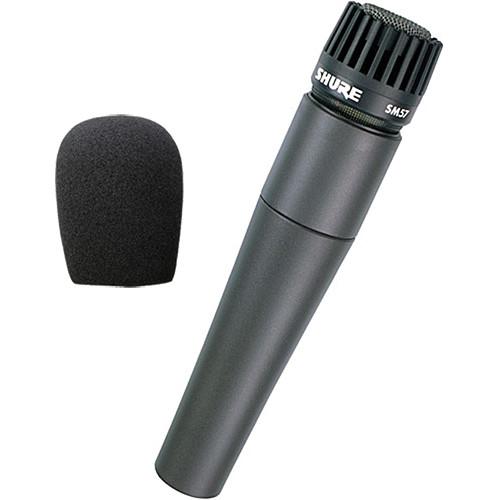 Shure SM57-LC Microphone and Windscreen Kit