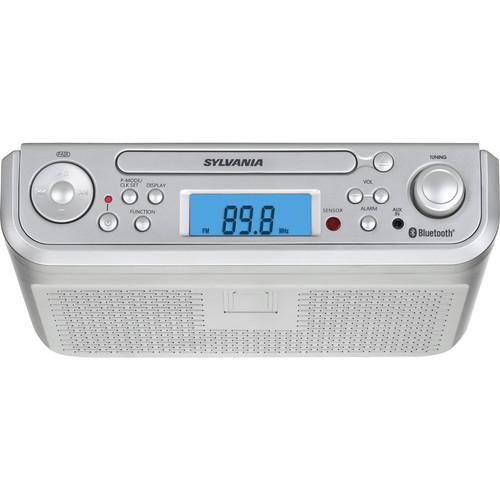 Sylvania SKCR2713 Bluetooth Under-Cabinet CD Clock Radio