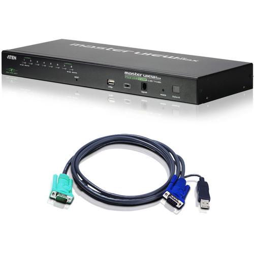 ATEN CS1708I 8-Port PS 2-USB KVM Over IP Switch with Kit