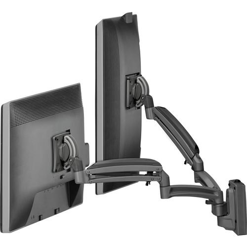 Chief Kontour K1S Dynamic Height-Adjustable Slat-Wall Dual-Monitor Mount