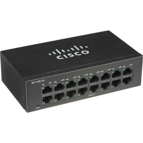 Cisco SF110D 110 Series 16-Port Unmanaged Network Switch